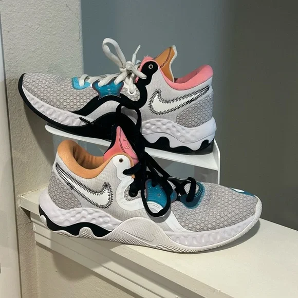 Nike x Space Jam Renew Elevate II CW3406-505 Basketball Shoes Sneakers Size 8.5 - Picture 1 of 10